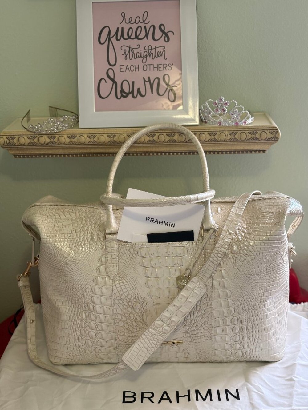 BNWT Brahmin Coconut Milk Melbourne Weekender